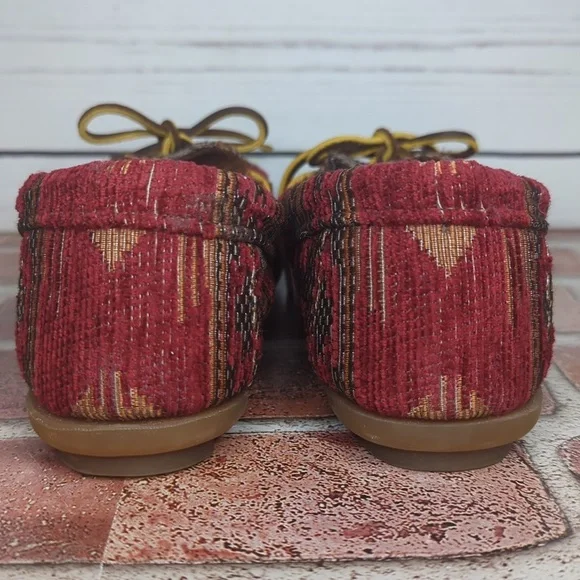 Minnetonka Baja Tapestry Southwestern‎ Boho Slip On Loafer Moccasin Women's 6.5 - Picture 3 of 16